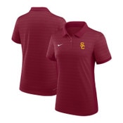 USC Trojans Women's Nike Cardinal SC Interlock Dri-FIT Coaches Striped Victory Polo